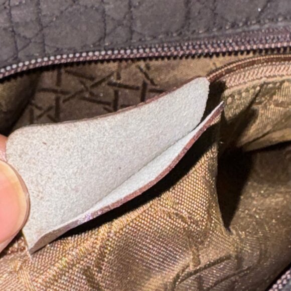 DIOR NYLON Vintage Lady Dior Brown Large - Picture 15 of 16